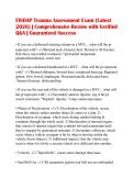 FISDAP Trauma Assessment Exam &lpar;Latest 2026&rpar; &vert; Comprehensive Review with Verified Q&A &vert; Guaranteed Success