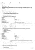 Test Bank for Medical Assisting&colon; Administrative & Clinical Competencies&comma; 9th Edition by Michelle Blesi &vert; Complete Chapters 1&ndash;58 with Verified Answers