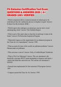 PA Emission Certification Test Exam QUESTIONS & ANSWERS 2026 &vert; A&plus; GRADED 100&percnt; VERIFIED