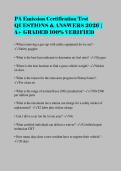 PA Emission Certification Test QUESTIONS & ANSWERS 2026 &vert; A&plus; GRADED 100&percnt; VERIFIED