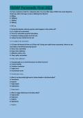 FISDAP Paramedic Final 2022 