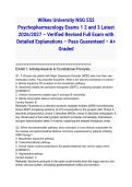 Wilkes University NSG 552 Psychopharmacology Exams 1 2 and 3 Latest 2026&sol;2027 &ndash; Verified Revised Full Exam with Detailed Explanations &ndash; Pass Guaranteed &ndash; A&plus; Graded