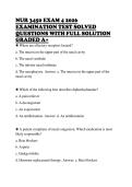 NUR 3450 EXAM 4 2026 EXAMINATION TEST SOLVED QUESTIONS WITH FULL SOLUTION GRADED A&plus; 