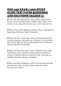 NUR 3450 EXAM 4 2026 STUDY GUIDE TEST PAPER QUESTIONS AND SOLUTIONS GRADED A&plus;