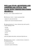 NUR 3450 EXAM 4 QUESTIONS AND ANSWERS 2026 ACTUAL TEST PAPER WITH VERIFIED SOLUTIONS GRADED A&plus;