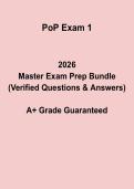 PoP Exam 1 PDF &vert; Principles of Pharmacology Practice Questions & Review