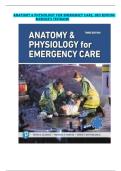 ANATOMY & PHYSIOLOGY FOR EMERGENCY CARE&comma; 3RD EDITION  BLEDSOE&rsquo;S TESTBANK