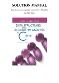 Solution Manual for Data Structures & Algorithm Analysis in C&plus;&plus; 4th Edition by Mark Weiss&comma; Chapter 1-12 &vert; All Chapters