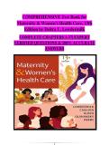 Maternity & Women&rsquo;s Health Care&comma; 13th Edition by Deitra L&period; Lowdermilk &vert; Complete Chapter-by-Chapter Test Bank for Exam Success and Practice &lpar;Chapters 1&ndash;37&rpar;