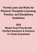 Florida Laws and Rules for Physical Therapists PDF &vert; Licensing&comma; Practice & Disciplinary Guidelines