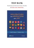 Data Structures and Abstractions with Java&comma; 5th edition &mdash; by Frank Carrano  &mdash; Complete Test Bank &lpar;Ch&period; 1-30&rpar;