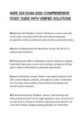 NURS 334 EXAM 2026 COMPREHENSIVE STUDY GUIDE WITH VERIFIED SOLUTIONS