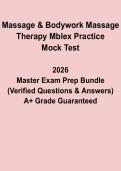 Massage Therapy MBLEx Practice Mock Test PDF &vert; Licensure Exam Prep & Review