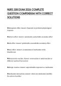 NURS 358 EXAM 2026 COMPLETE QUESTION COMPENDIUM WITH CORRECT SOLUTIONS