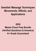Swedish Massage Techniques PDF &vert; Movements&comma; Effects & Applications Study Guide