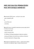NURS 358 EXAM 2026 PREMIUM REVIEW PACK WITH DETAILED ANSWER KEY