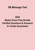 SB Massage Test PDF &vert; Massage Therapy Exam Practice & Review