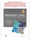 Test Bank for Primary Care Interprofessional Collaborative Practice 6th Edition &ndash; Terry M&period; Buttaro Practice Questions & Verified Answers PDF &lpar;Latest Update 2026&rpar;