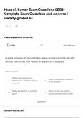 Mass oil burner Exam Questions &lpar;2026&rpar; Complete Exam Questions and Answers &vert; already graded A&plus;