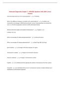 Molecular Diagnostics Chapter 7 &vert; UPDATED Questions with 100&percnt; Correct Answers