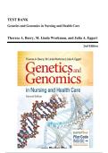 Test Bank for Genetics and Genomics in Nursing and Health Care &ndash; Beery & Workman Practice Questions & Verified Answers PDF &lpar;Latest Update 2026&rpar;