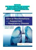 TEST BANK FOR Clinical Manifestations and Assessment of Respiratory Disease&comma; 8thEdition BY DES JARDINS COMPLETE CHAPTERS WITH ANSWERS