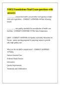 N3632 Foundations Final Exam questions with answers