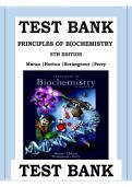 Test Bank for Principles of Biochemistry 5th Edition &ndash; Moran&comma; Horton&comma; Scrimgeour & Perry Practice Questions & Verified Answers PDF &lpar;Latest Update 2026&rpar;