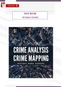 Crime Analysis with Crime Mapping&comma; 5th Edition by Santos &ndash; Chapters 1&ndash;15 Question Bank &vert; Verified Questions & Rationalized Answers