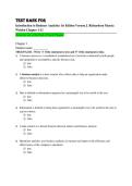 Test Bank for Introduction to Business Analytics 1st Edition &ndash; Vernon J&period; Richardson & Marcia Weiden Practice Questions & Verified Answers PDF &lpar;Latest Update 2026&rpar;