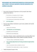 MANAGEMENT AND SUPERVISION ESSENTIALS EXAM QUESTIONS AND CORRECT DETAILED ANSWERS &lbrack;VERIFIED ANSWERS&rcub; WITH CORRECT SOLUTION