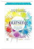 FUNDAMENTALS OF NURSING ACTIVE LEARNING FOR  COLLABORATIVE PRACTICE 3RD EDITION YOOST TEST BANK