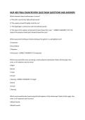 NUR 460 FINAL EXAM REVIEW QUIZ EXAM QUESTIONS AND ANSWERS
