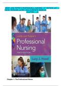 LEDDY AND PEPPER&rsquo;S PROFESSIONAL NURSING 10TH EDITION LUCY J  HOOD TESTBANK&sol;LATEST 2024&sol;COMPLETE GUIDE&sol;AL CHAPTERS 1-22