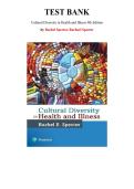Test  Bank for Cultural Diversity in Health and Illness 9th Edition by Rachel Spector&comma; Chapter 1-14 &vert; All Chapters