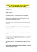 Psychopathology Complete Tests Bundle with Verified Solutions 2026&sol;2027