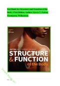 Test Bank for Structure and Function of the Body&comma; 17th Edition by Kevin T&period; Patton &ndash; Practice Questions & Verified Answers PDF &lpar;Latest Update 2026&rpar;