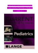 Test Bank for Current Diagnosis and Treatment&colon; Pediatrics&comma; 27th Edition by William Hay &ndash; Practice Questions & Verified Answers PDF &lpar;Latest Update 2026&rpar;