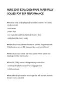 NURS 2009 EXAM 2026 FINAL PAPER FULLY SOLVED FOR TOP PERFORMANCE