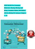 Test Bank for Consumer Behaviour&colon; Buying&comma; Having&comma; and Being&comma; Canadian Edition&comma; 9th Edition by Michael R&period; &ndash; Practice Questions & Verified Answers PDF &lpar;Latest Update 2026&rpar;
