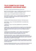 TDLR COSMETOLOGY EXAM ANSWERED 2026 BRAND NEW&excl;&excl;