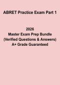 ABRET Practice Exam Part 1 PDF &vert; EEG Certification Test Prep & Review