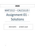 MAT1512 ASSIGNMENT 1  WORKED SOLUTIONS 2026