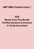 AMT RMA Practice Exam 1 PDF &vert; Registered Medical Assistant Test Prep & Study Guide