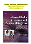 Test Bank for Advanced Health Assessment and Differential Diagnosis&colon; Essentials for Clinical Practice&comma; 1st Edition &ndash; Practice Questions & Verified Answers PDF &lpar;Latest Update 2026&rpar;