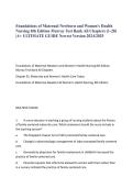 Test Bank for Foundations of Maternal-Newborn and Women&rsquo;s Health Nursing&comma; 8th Edition by Murray &ndash; All Chapters Practice Questions & Verified Answers PDF &lpar;Latest Update 2026&rpar;