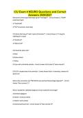 ICU Exam 4 NEURO Questions and Correct Answers 2026&sol;2027