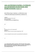 AQA AS PHYSICS PAPER 1 ULTIMATE 200 QUESTION EXAM PACK AND  MARK SCHEME &lpar;7407&sol;1&rpar;