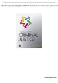 Test Bank for Introduction to Criminal Justice Canada by Kelly Gorkoff&period;