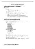 Sport en Beweging 1 - Samenvatting - 1e Bach